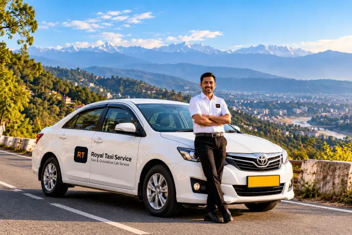 Royal Taxi Service driver with the car — 8+ years of service